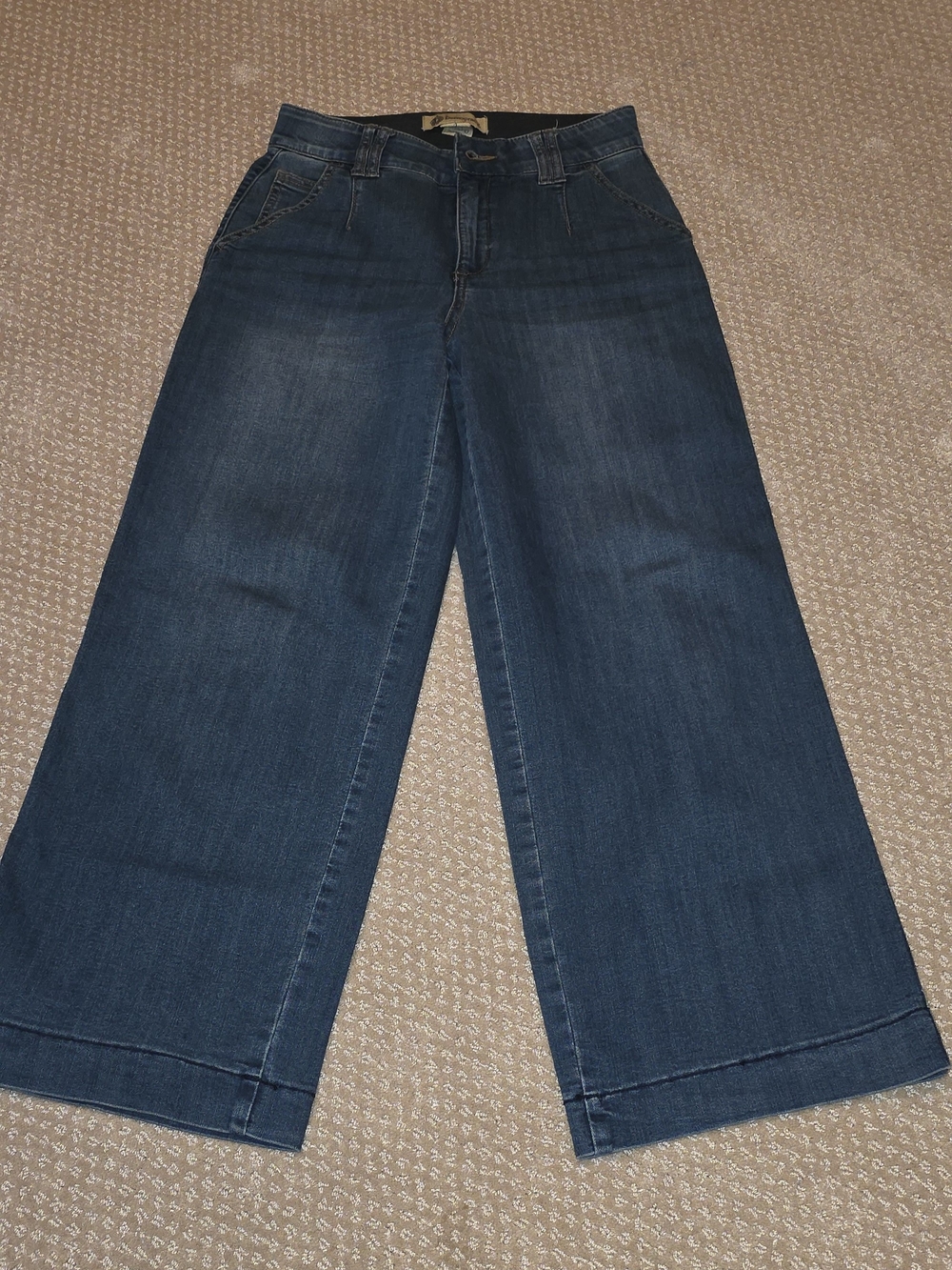 Democracy AB Solutions Women's Dark Blue Wide Leg Jeans